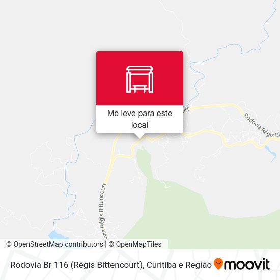 Rodovia Br 116 (Régis Bittencourt) mapa