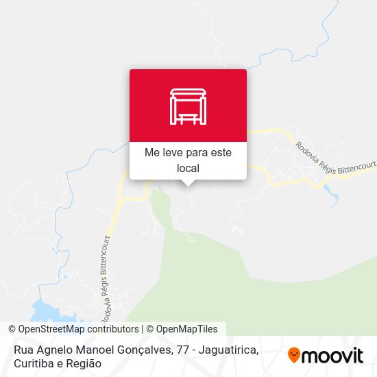 Rua Agnelo Manoel Gonçalves, 77 - Jaguatirica mapa