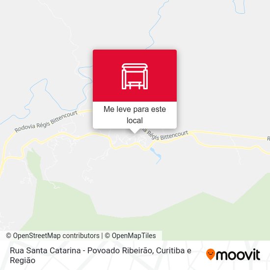 Rua Santa Catarina - Povoado Ribeirão mapa
