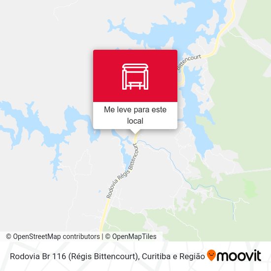 Rodovia Br 116 (Régis Bittencourt) mapa