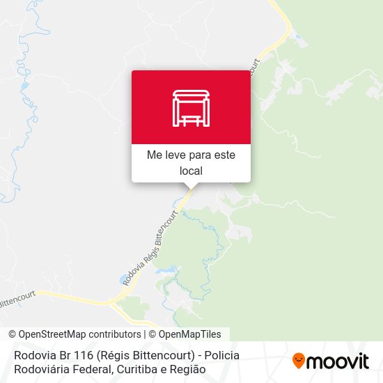 Rodovia Br 116 (Régis Bittencourt) - Policia Rodoviária Federal mapa