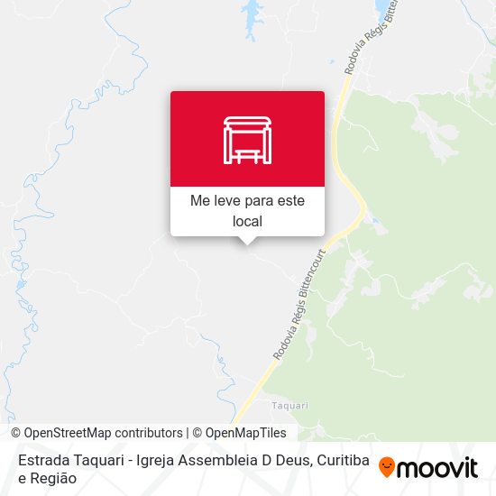 Estrada Taquari - Igreja Assembleia D Deus mapa