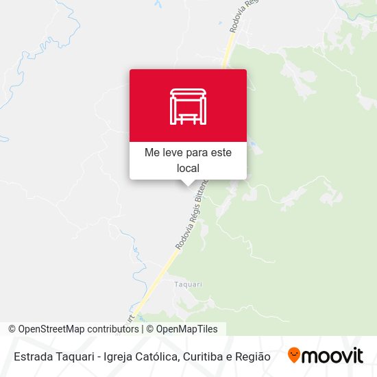 Estrada Taquari - Igreja Católica mapa