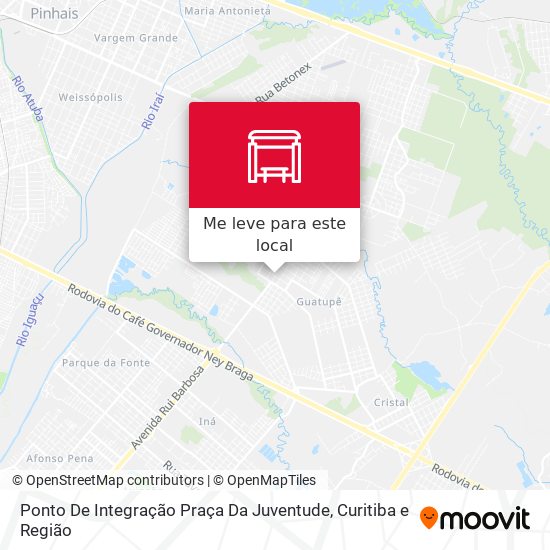 Ponto De Integração Praça Da Juventude mapa