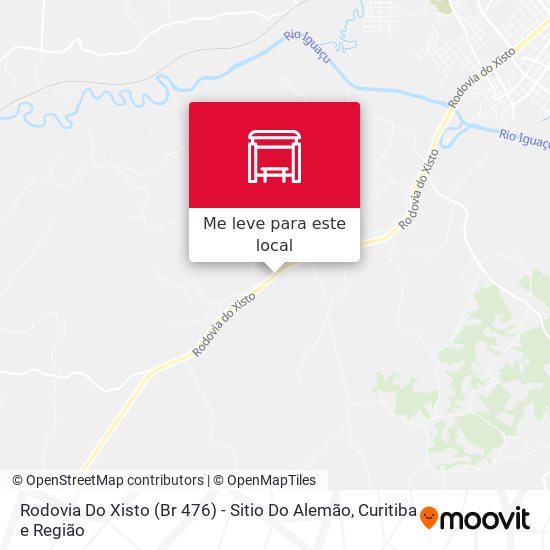 Rodovia Do Xisto (Br 476) - Sitio Do Alemão mapa