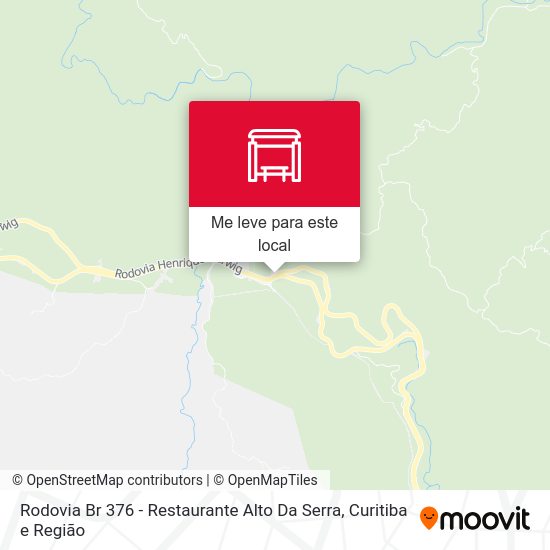 Rodovia Br 376 - Restaurante Alto Da Serra mapa