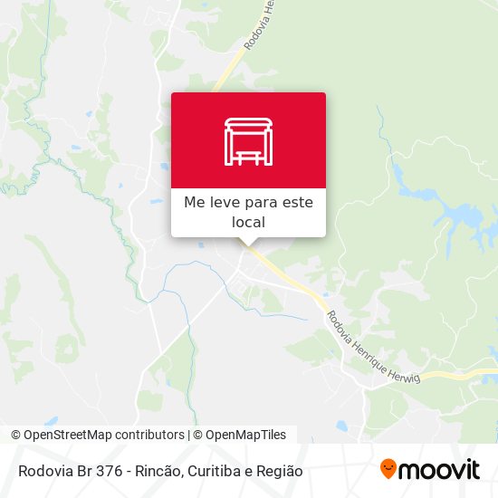 Rodovia Br 376 - Rincão mapa