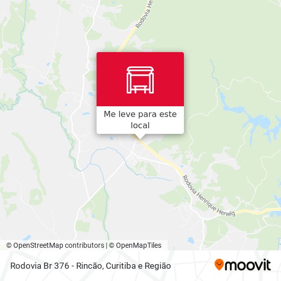 Rodovia Br 376 - Rincão mapa