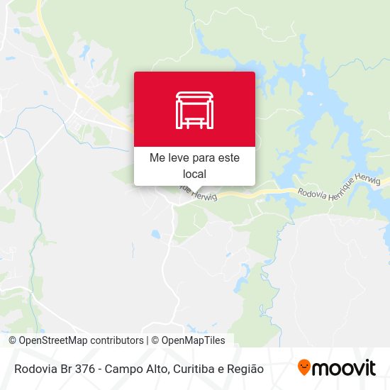 Rodovia Br 376 - Campo Alto mapa