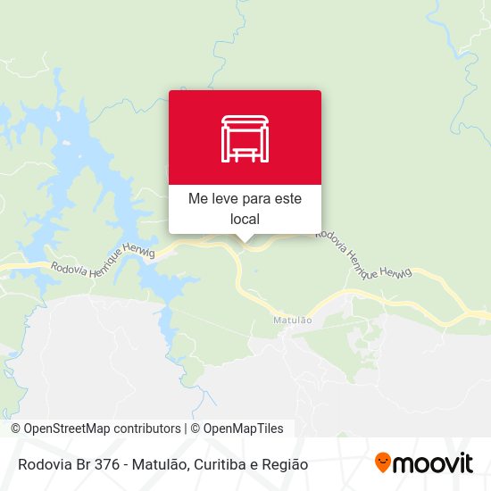 Rodovia Br 376 - Matulão mapa