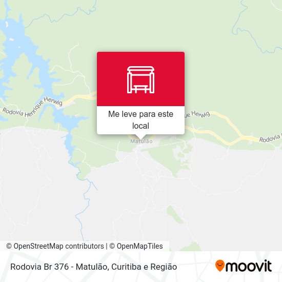 Rodovia Br 376 - Matulão mapa