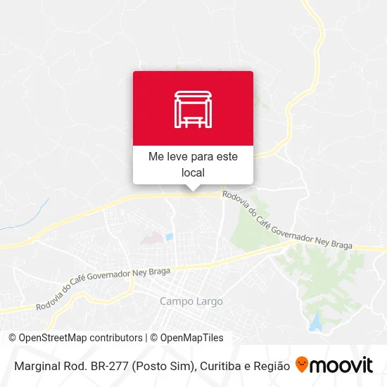 Marginal Rod. BR-277 (Posto Sim) mapa