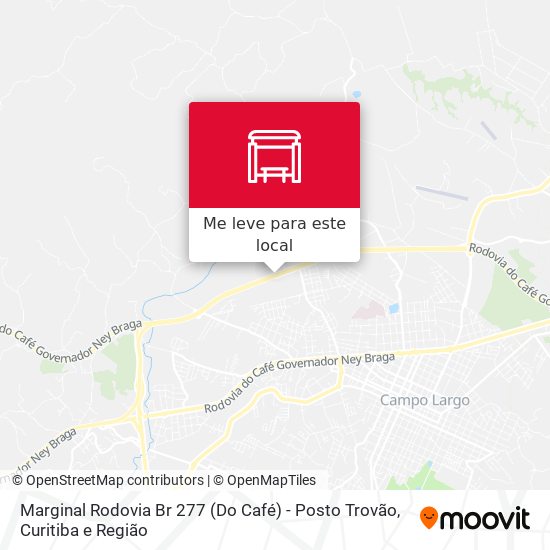 Marginal Rodovia Br 277 (Do Café) - Posto Trovão mapa
