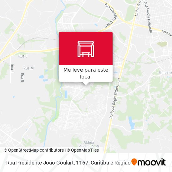 Rua Presidente João Goulart, 1167 mapa