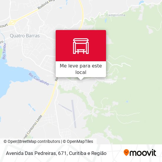 Avenida Das Pedreiras, 671 mapa