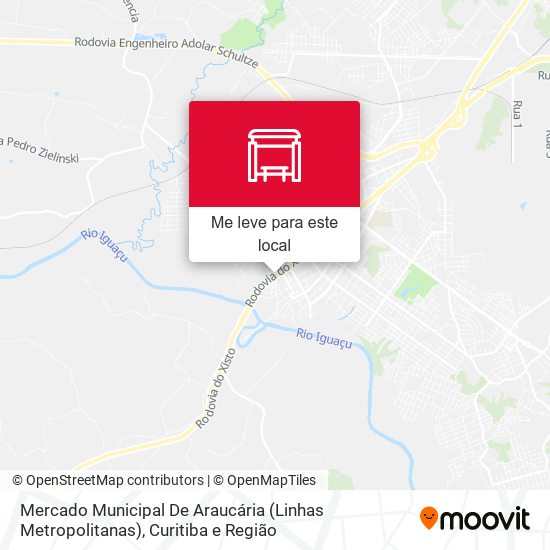 Mercado Municipal De Araucária (Linhas Metropolitanas) mapa