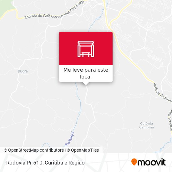 Rodovia Pr 510 mapa