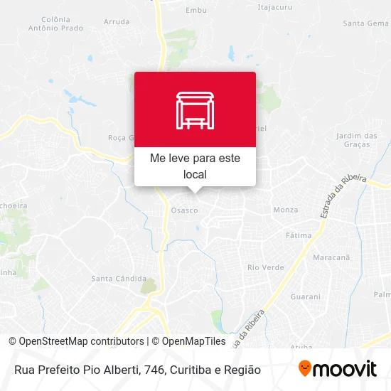 Rua Prefeito Pio Alberti, 746 mapa