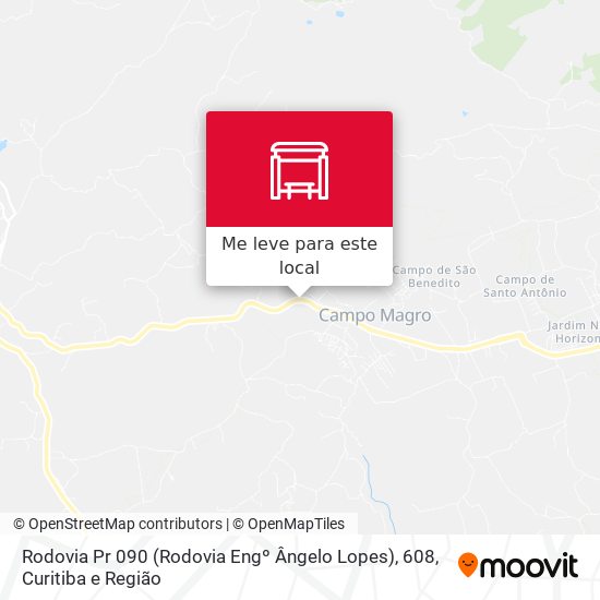 Rodovia Pr 090 (Rodovia Engº Ângelo Lopes), 608 mapa