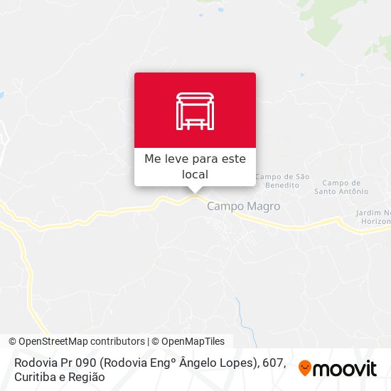 Rodovia Pr 090 (Rodovia Engº Ângelo Lopes), 607 mapa