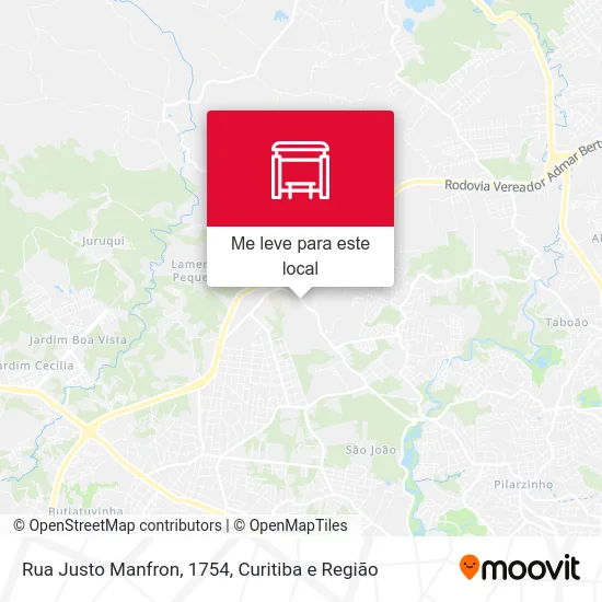 Rua Justo Manfron, 1754 mapa