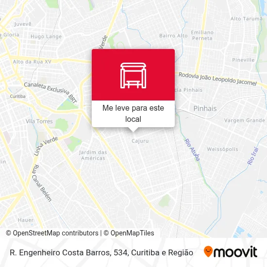 R. Engenheiro Costa Barros, 534 mapa