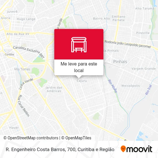 R. Engenheiro Costa Barros, 700 mapa