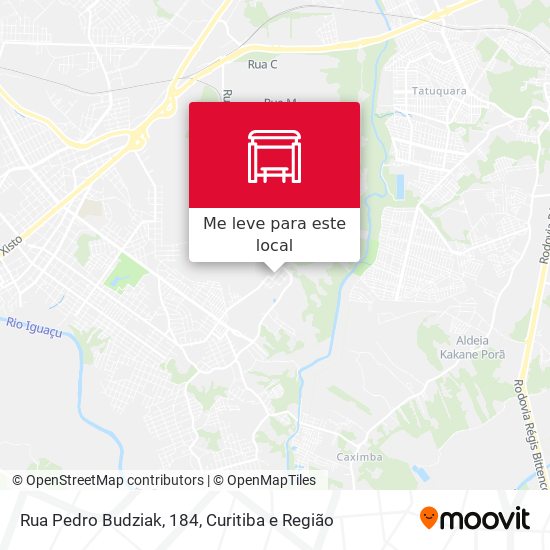 Rua Pedro Budziak, 184 mapa