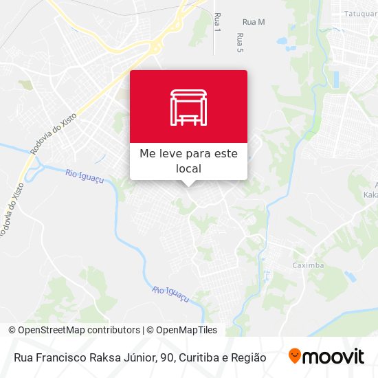 Rua Francisco Raksa Júnior, 90 mapa