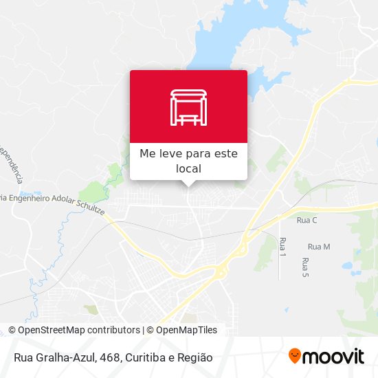Rua Gralha-Azul, 468 mapa