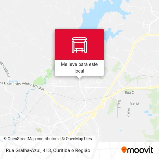 Rua Gralha-Azul, 413 mapa