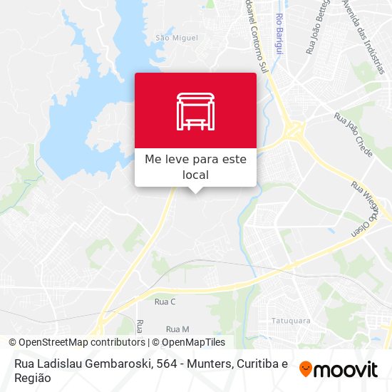 Rua Ladislau Gembaroski, 564 - Munters mapa