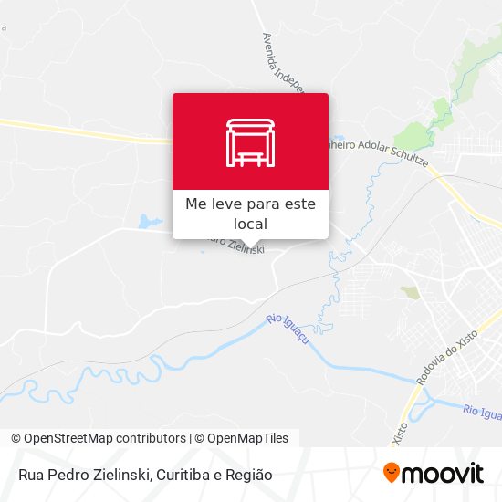 Rua Pedro Zielinski mapa