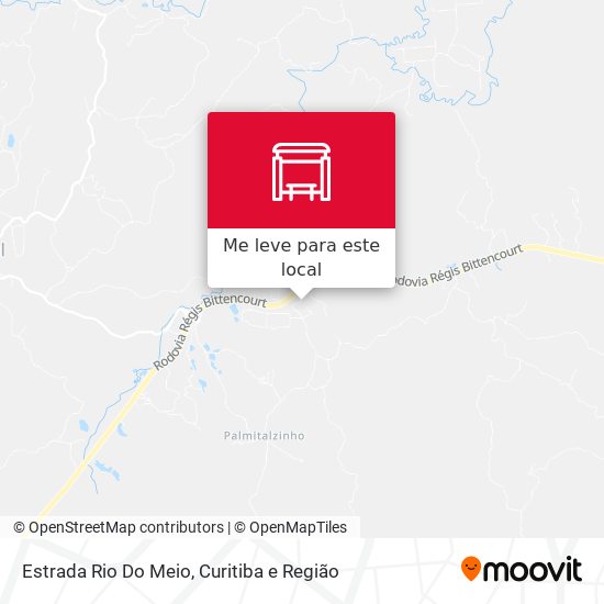 Estrada Rio Do Meio mapa