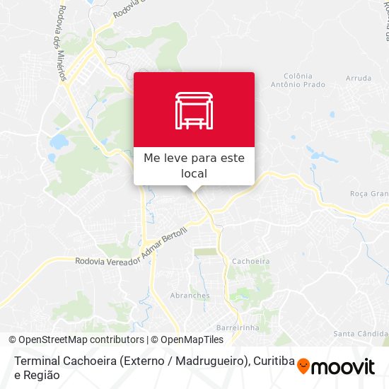 Terminal Cachoeira (Externo / Madrugueiro) mapa