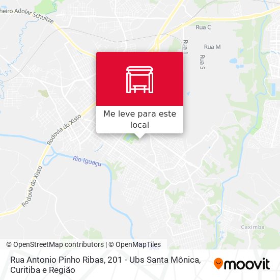 Rua Antonio Pinho Ribas, 201 - Ubs Santa Mônica mapa