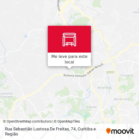 Rua Sebastião Lustosa De Freitas, 74 mapa