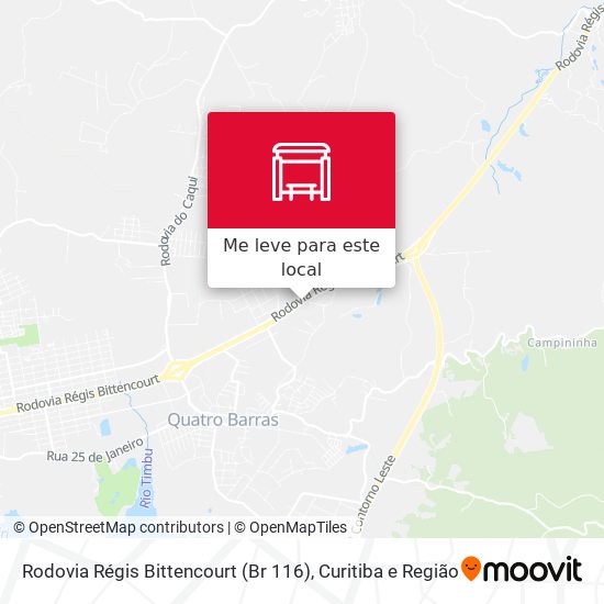 Rodovia Régis Bittencourt (Br 116) mapa