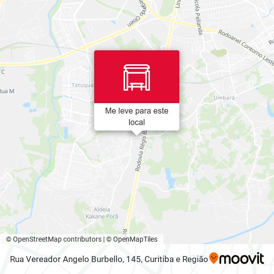 Rua Vereador Angelo Burbello, 145 mapa