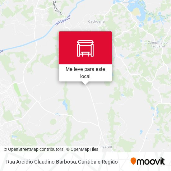 Rua Arcidio Claudino Barbosa mapa