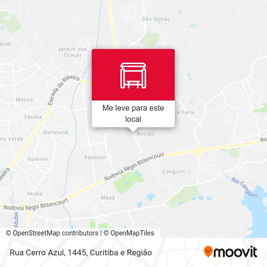 Rua Cerro Azul, 1445 mapa