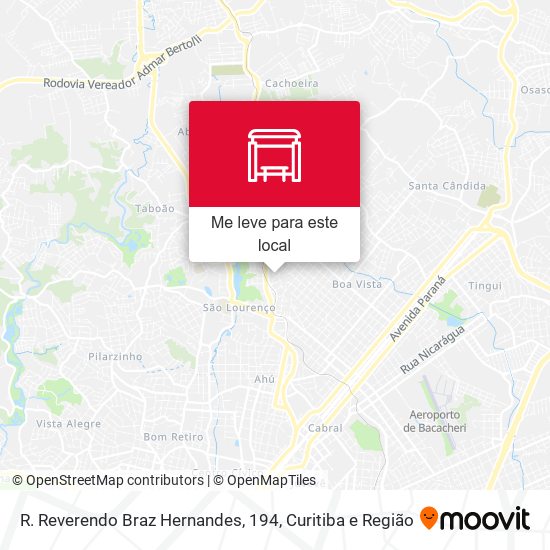 R. Reverendo Braz Hernandes, 194 mapa