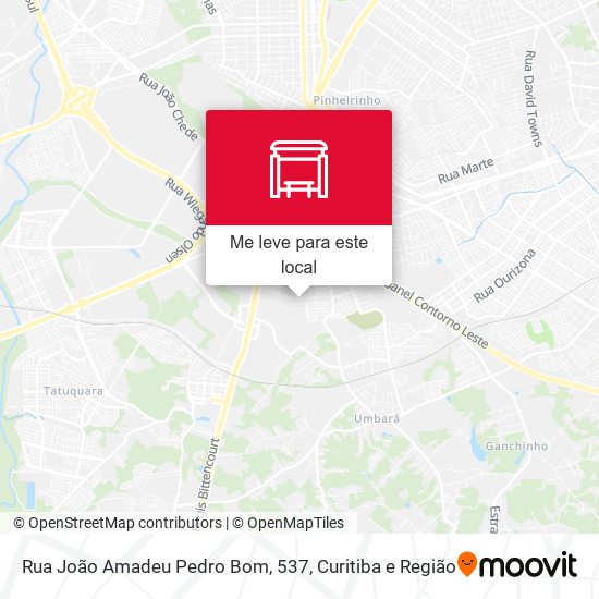 Rua João Amadeu Pedro Bom, 537 mapa