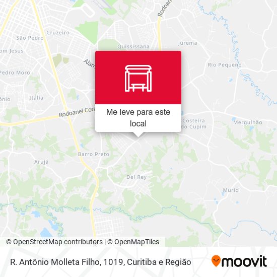 R. Antônio Molleta Filho, 1019 mapa