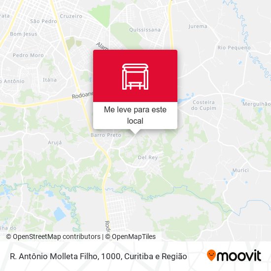 R. Antônio Molleta Filho, 1000 mapa