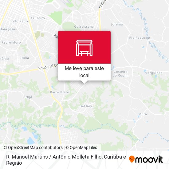 R. Manoel Martins / Antônio Molleta Filho mapa