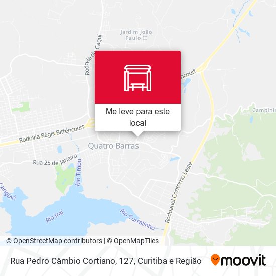 Rua Pedro Câmbio Cortiano, 127 mapa
