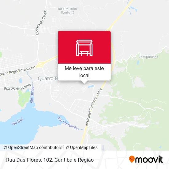 Rua Das Flores, 102 mapa