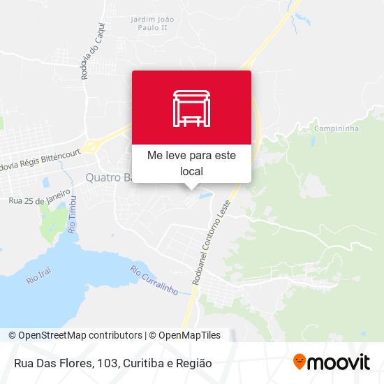 Rua Das Flores, 103 mapa
