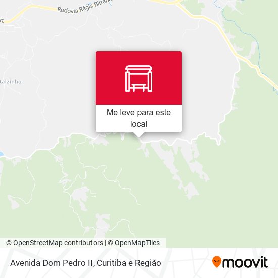 Avenida Dom Pedro II mapa